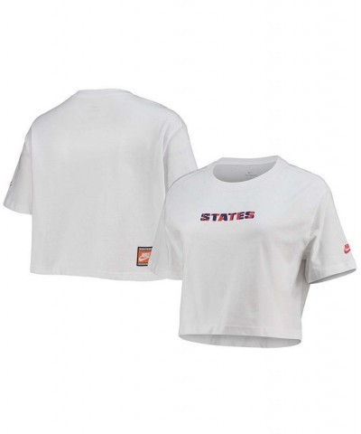 Women's White US Soccer Voice Crop Top White $20.00 Tops