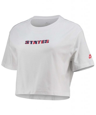 Women's White US Soccer Voice Crop Top White $20.00 Tops