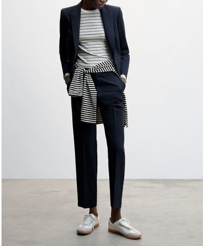 Women's Pleated Suit Pants Blue $32.20 Pants