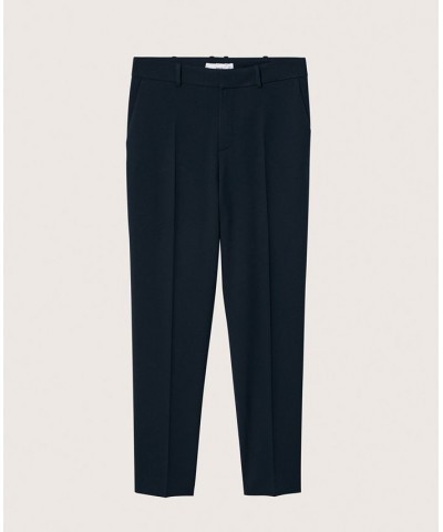 Women's Pleated Suit Pants Blue $32.20 Pants