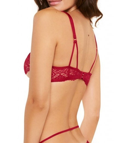 Jenni Women's Unlined Plunge Bra Dark red $25.83 Bras