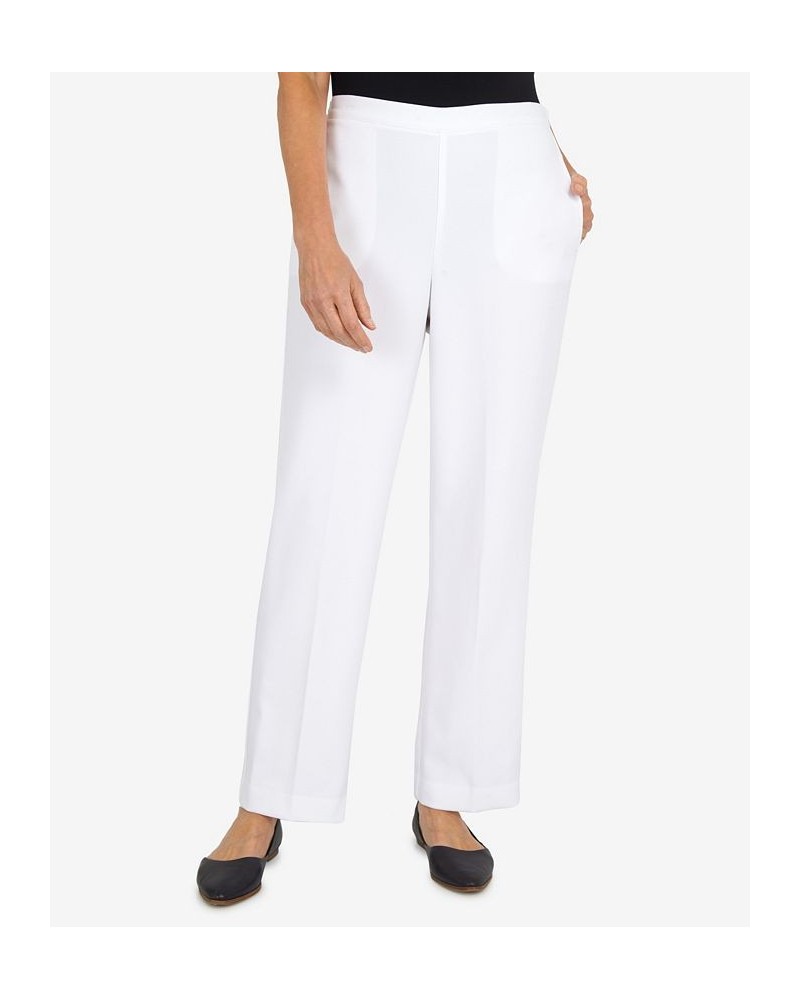 Petite Easy Breezy Medium Length Pants White $35.70 Pants