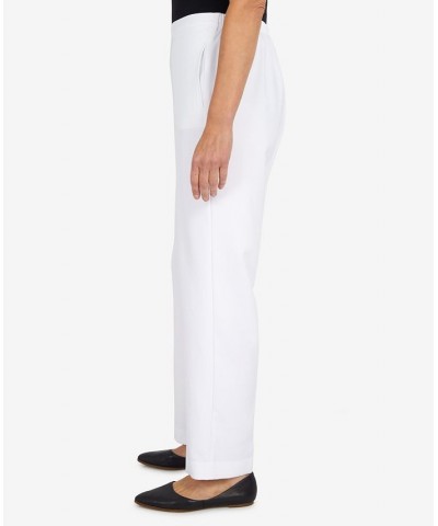 Petite Easy Breezy Medium Length Pants White $35.70 Pants