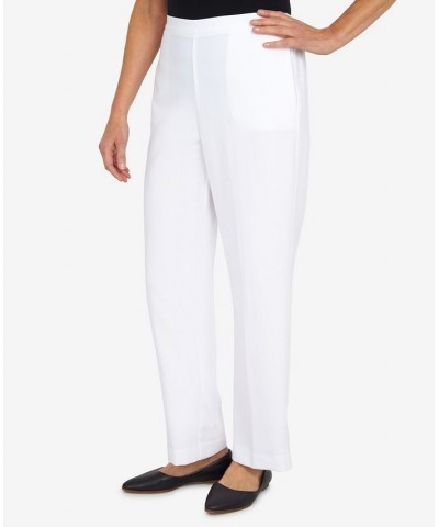 Petite Easy Breezy Medium Length Pants White $35.70 Pants