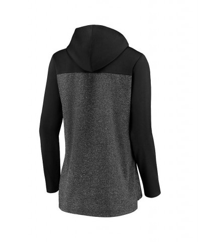 Women's Branded Heathered Charcoal and Black San Jose Sharks Chiller Fleece Pullover Hoodie Heathered Charcoal, Black $31.39 ...