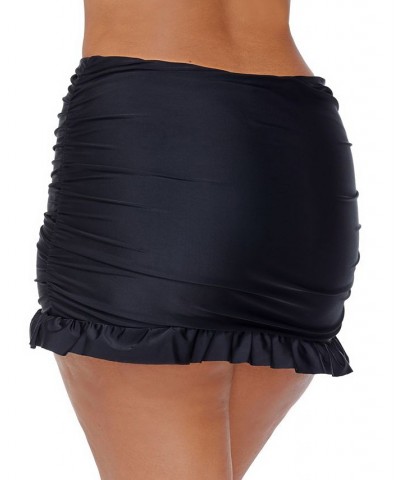 Trendy Plus Size Sambava Rosalie Tankini & Matching Bottoms Black $39.52 Swimsuits