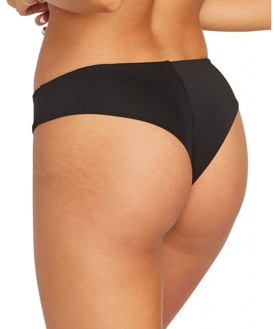 Juniors' Simply Seamless Cheekini Swim Bottoms Black $27.84 Swimsuits