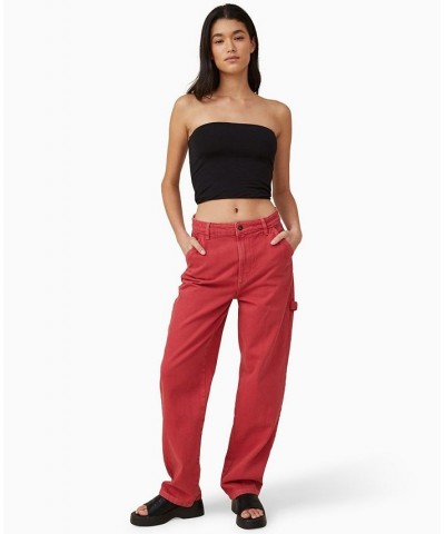 Women's Carpenter Jeans Red $39.20 Jeans