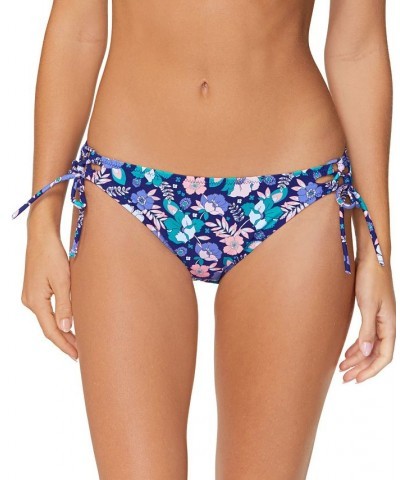 Juniors' Floral-Print Sweet Side-Tie Bikini Bottoms Flower Riot Multi $18.40 Swimsuits