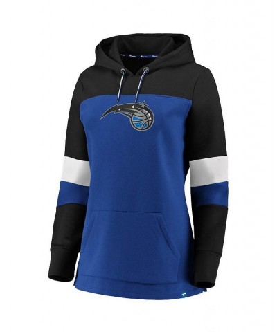 Women's Branded Blue and Black Orlando Magic Iconic Heavy Block Pullover Hoodie Blue, Black $26.65 Sweatshirts