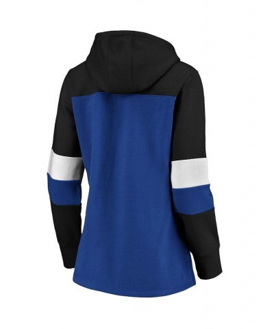 Women's Branded Blue and Black Orlando Magic Iconic Heavy Block Pullover Hoodie Blue, Black $26.65 Sweatshirts