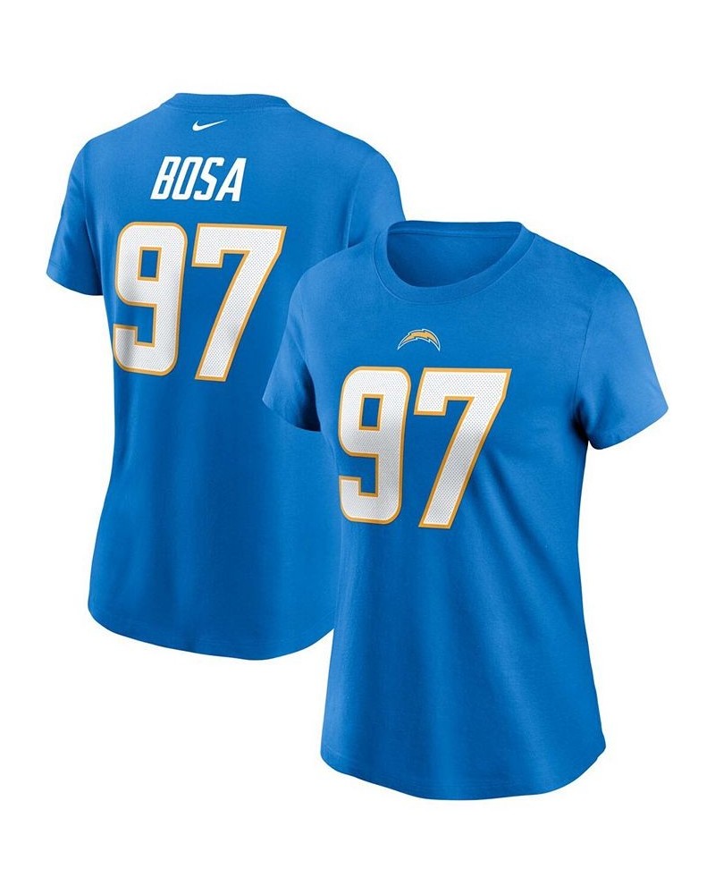 Women's Joey Bosa Powder Blue Los Angeles Chargers Name Number T-shirt Powder Blue $22.50 Tops