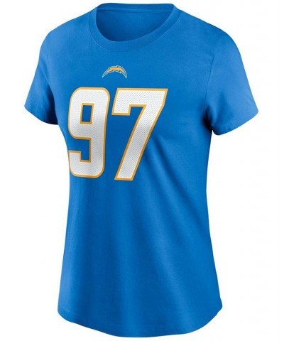 Women's Joey Bosa Powder Blue Los Angeles Chargers Name Number T-shirt Powder Blue $22.50 Tops