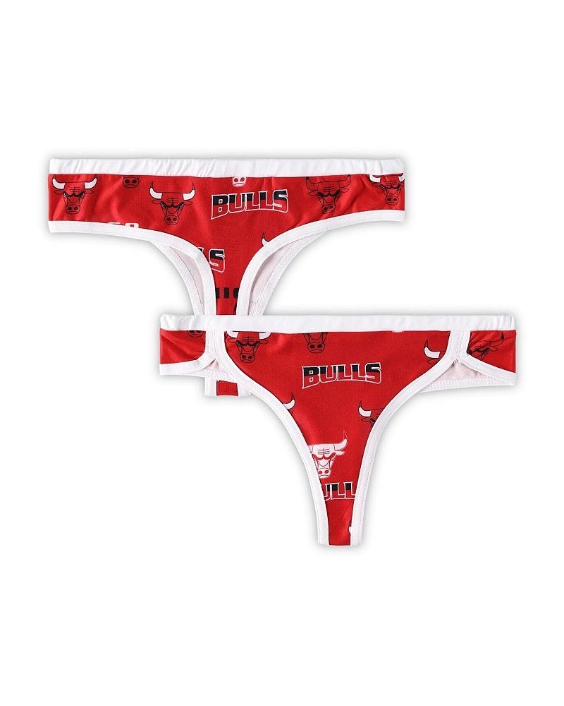 Women's Red White Chicago Bulls Breakthrough Thong Red, White $15.89 Panty