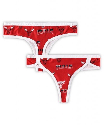 Women's Red White Chicago Bulls Breakthrough Thong Red, White $15.89 Panty