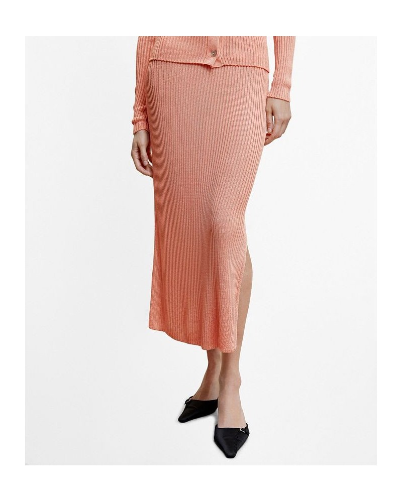 Women's Cable Knit Skirt Salmon $45.00 Skirts