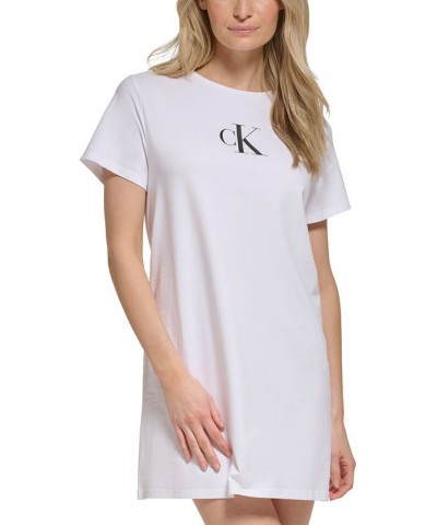 Women's Logo T-Shirt Dress Swim Cover-Up White $29.49 Swimsuits