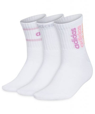 Women's 3-Pk. Sport Linear 2 High Quarter Socks White/pulse Lilac Purple/bliss Pink $11.44 Socks