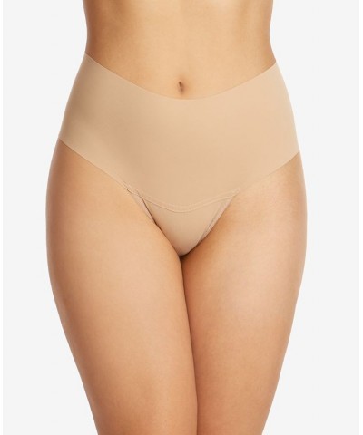 Women's Breathe High-Rise Thong Underwear Tan/Beige $12.50 Panty