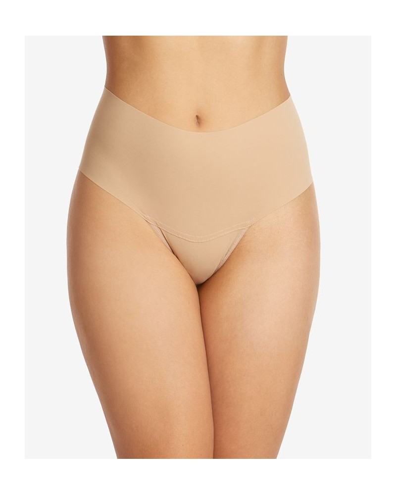 Women's Breathe High-Rise Thong Underwear Tan/Beige $12.50 Panty