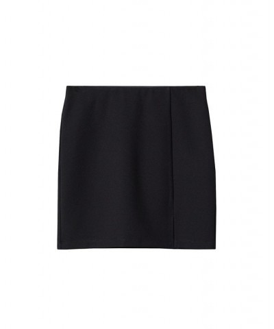 Women's Slit Hem Skirt Black $26.67 Skirts