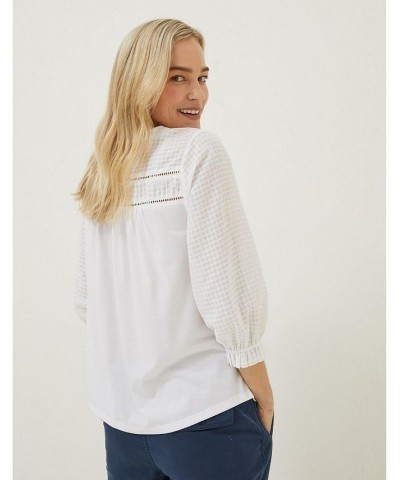 Winnie Button Through Top - Women White $27.04 Tops