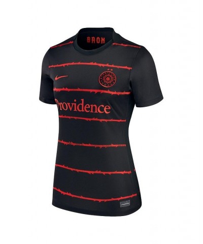 Women's Black Portland Thorns Fc 2021/22 Home Replica Jersey Black $36.96 Jersey