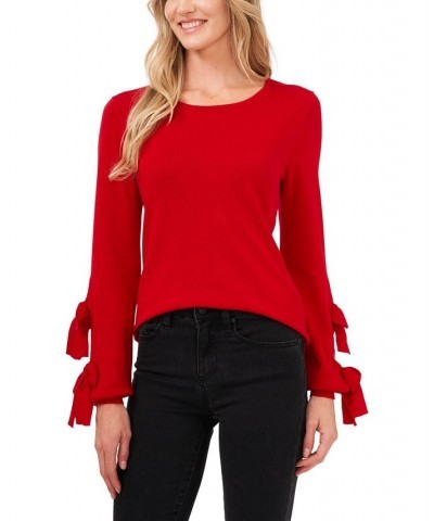 Tie-Sleeve Sweater Red $29.27 Sweaters