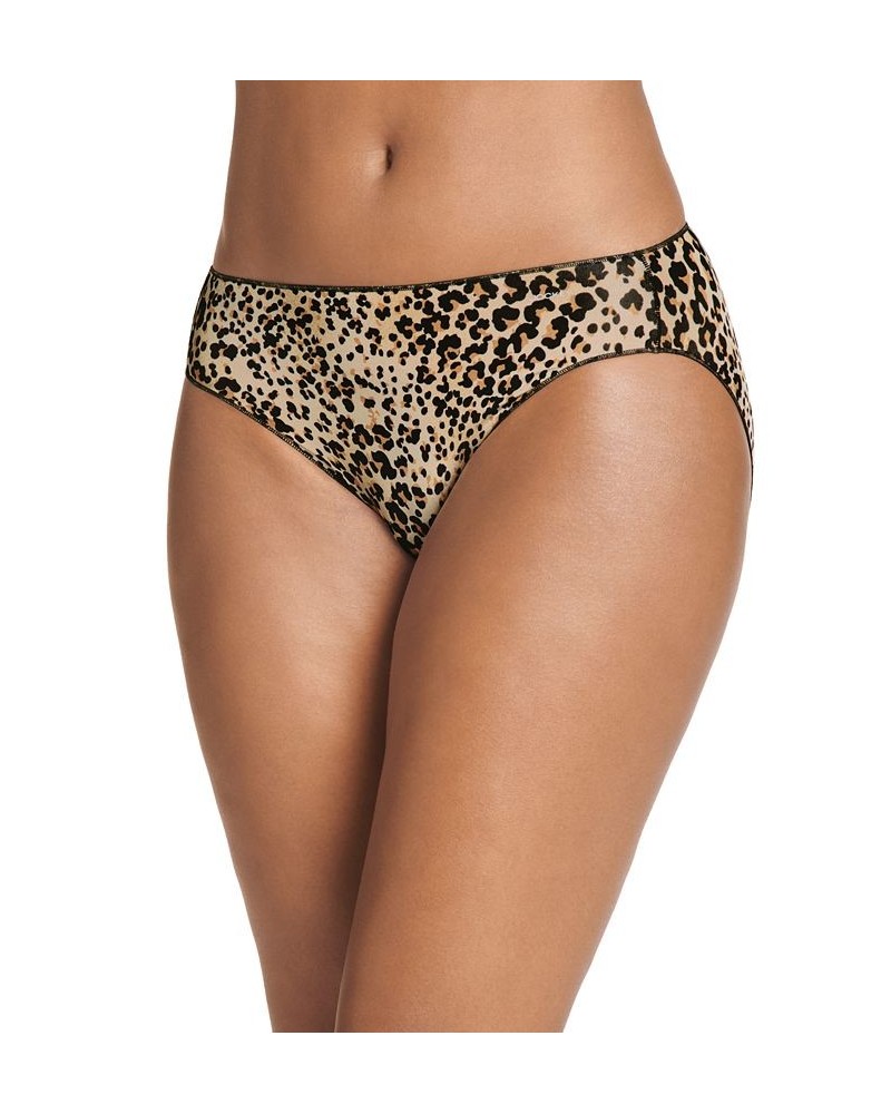 Women's No Panty Line Promise Bikini Underwear 1370 Iconic Cheetah $8.45 Panty