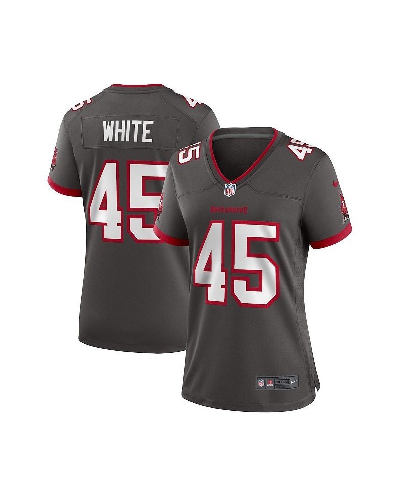 Women's Devin White Pewter Tampa Bay Buccaneers Game Jersey Pewter $50.40 Jersey