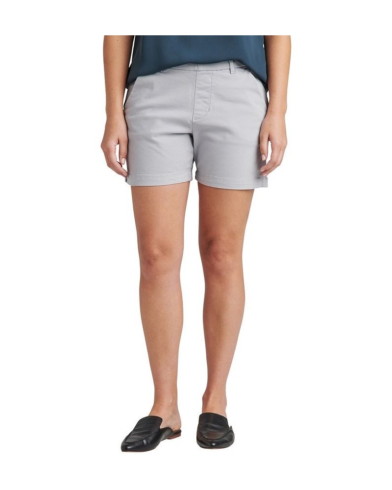 Women's Maddie Mid Rise Pull-On Shorts Gray $27.84 Shorts