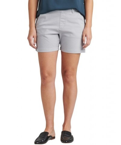 Women's Maddie Mid Rise Pull-On Shorts Gray $27.84 Shorts