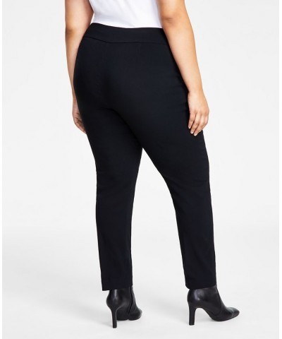 Plus Size Tummy-Control Pull-On Skinny Pants Black $22.49 Pants