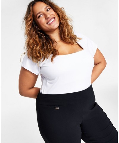 Plus Size Tummy-Control Pull-On Skinny Pants Black $22.49 Pants