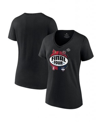 Women's Branded Black 2022 NCAA Women's Basketball Tournament March Madness Final Four Zone Group V-Neck T-shirt Black $23.84...