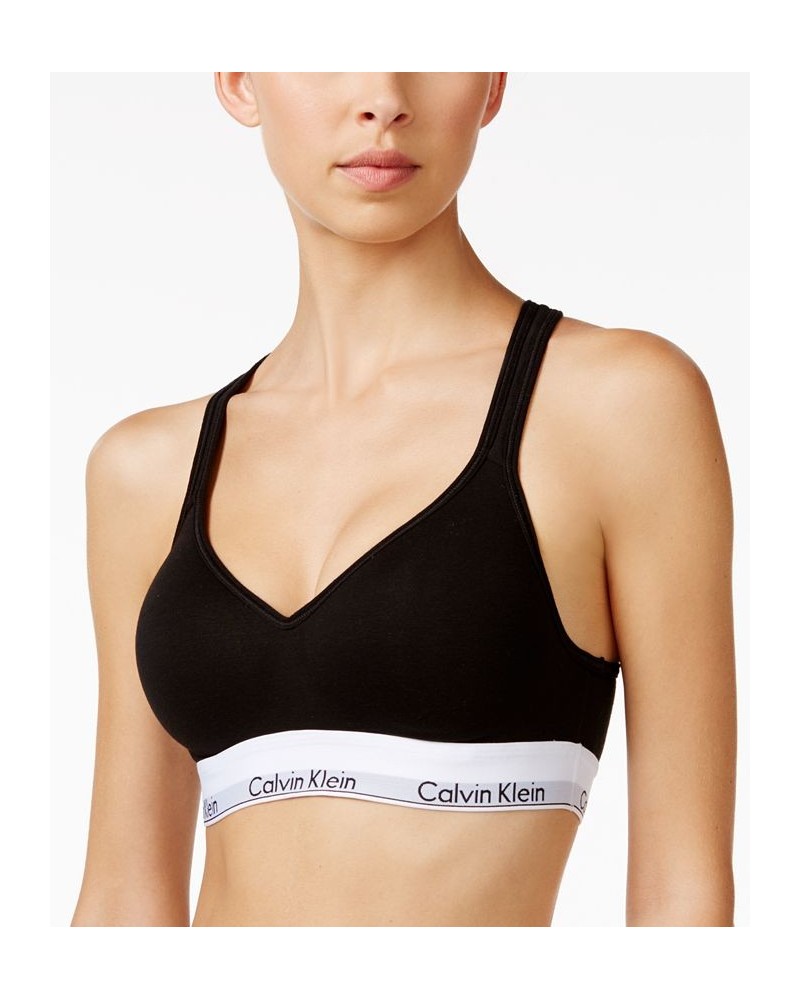 Calvin Klein Women's Modern Cotton Padded Bralette QF1654 Black $19.55 Bras