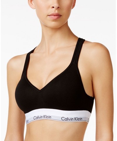 Calvin Klein Women's Modern Cotton Padded Bralette QF1654 Black $19.55 Bras