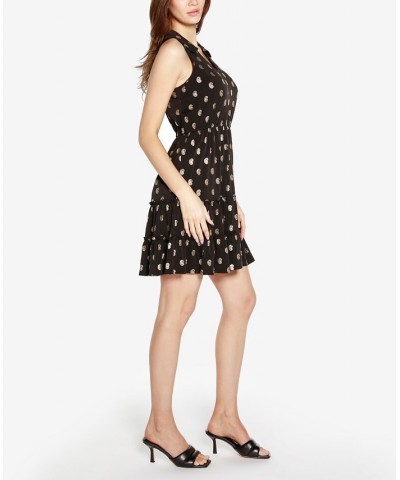 Black Label Petite Paisley Print Tiered Sleeveless Dress Black, Gold $42.00 Dresses