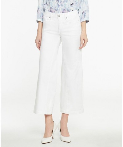 Women's Teresa Wide Leg Ankle Jeans Optic White $54.74 Jeans