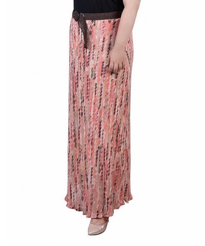 Plus Size Chiffon Maxi Skirt Peach Crayonfalduo $17.04 Skirts