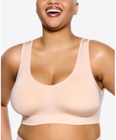 Women's Body Smooth Seamless Bralette Warm Gray $11.56 Bras