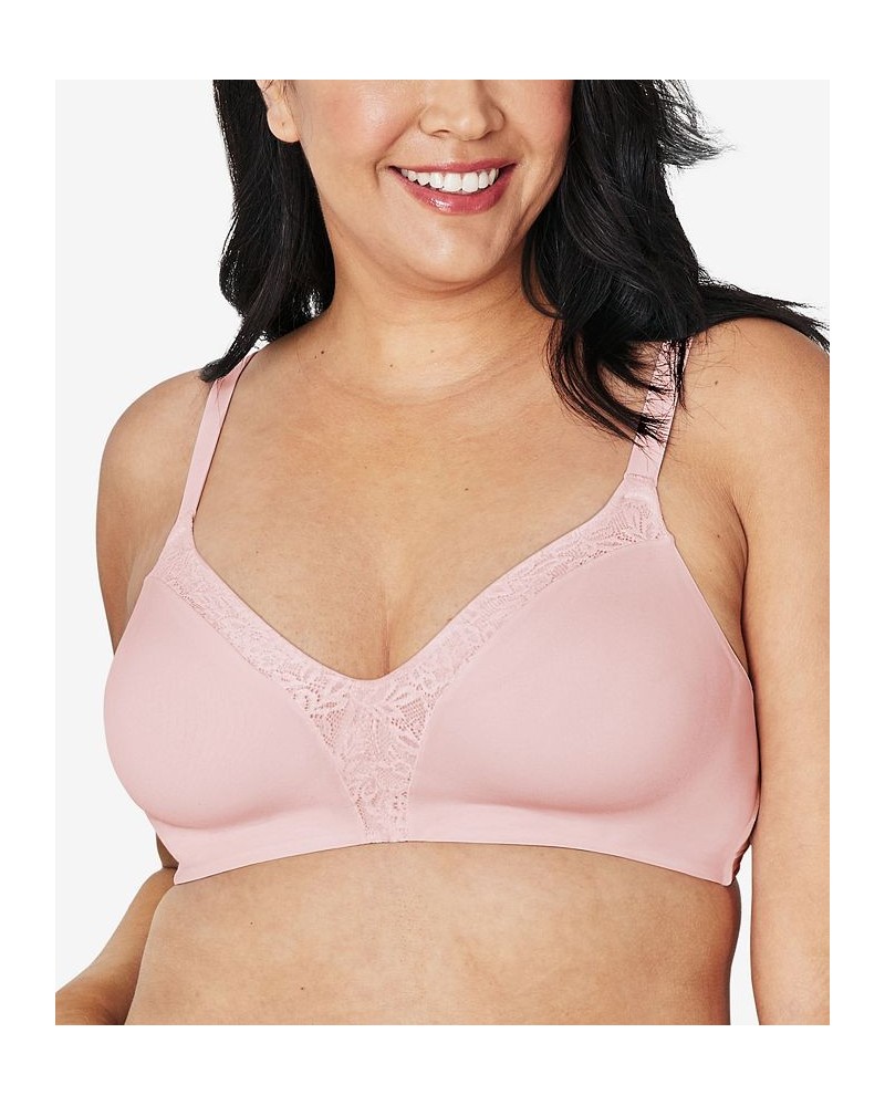 Secrets Women's Ultra-Soft ComfortFlex Fit Convertible Wirefree Bra US4832 Pink $15.95 Bras