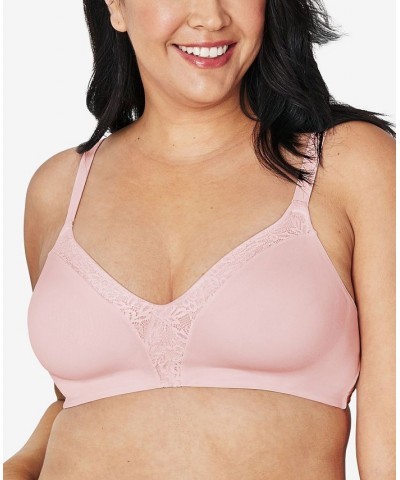 Secrets Women's Ultra-Soft ComfortFlex Fit Convertible Wirefree Bra US4832 Pink $15.95 Bras