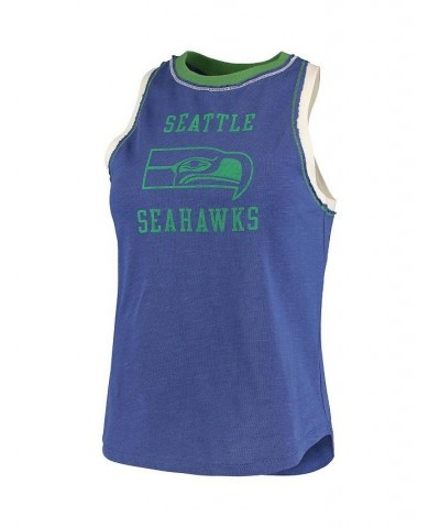 Women's Royal Seattle Seahawks Touchdown Tank Top Royal $20.68 Tops