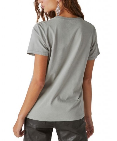 AC/DC Cotton T-Shirt Neutral Grey $15.44 Tops