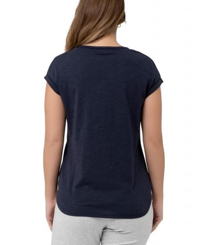 Richie Nursing Lift Up Tee Indigo $38.88 Tops