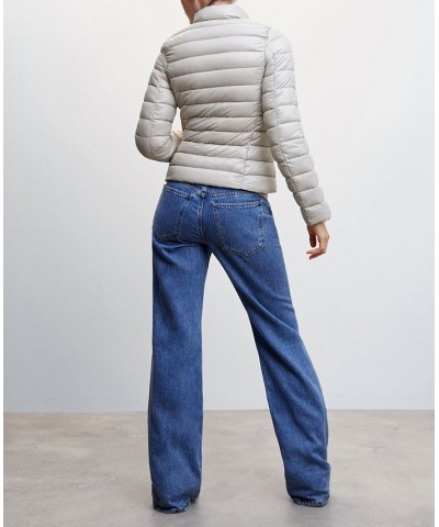 Women's Pocket Quilted Jacket Gray $46.79 Jackets