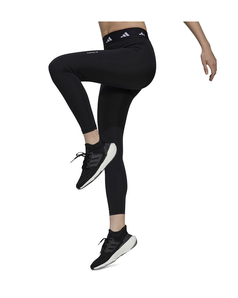 Women's Techfit 7/8 Training Leggings Purple $21.20 Pants