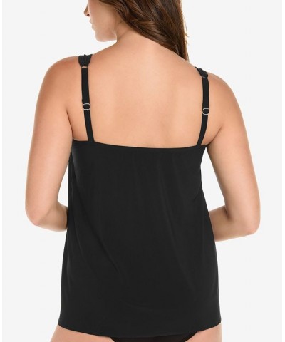 Illusionist Mirage Underwire Tankini Top Black $60.72 Swimsuits