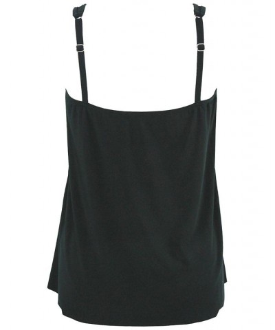 Illusionist Mirage Underwire Tankini Top Black $60.72 Swimsuits